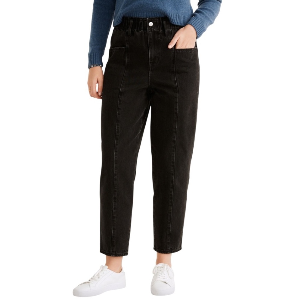 Madewell Pull On Balloon Jeans Women's Medium Tall Hobson Wash Paperbag‎ Edition